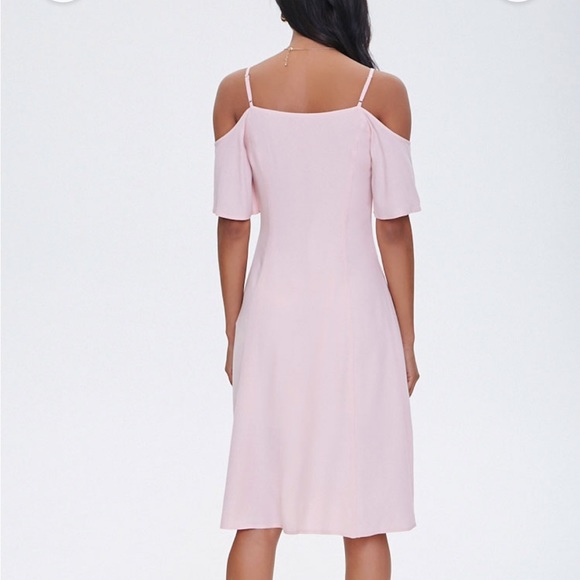 Forever 21 Button-Front Midi Tea Dress - Picture 3 of 12